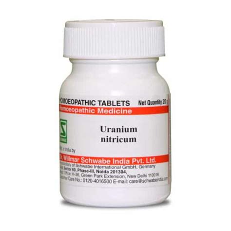 Buy DR. WILLMAR SCHWABE INDIA URANIUM NITRICUM 4X 20GM Online & Get ...