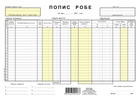 POPIS ROBE A4 NCR SA NIVELACIJOM 4820 | B2B - Optimum d.o.o.