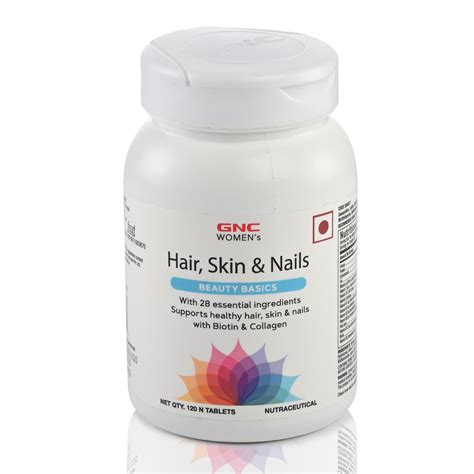 GNC Women's Hair, Skin & Nails Multivitamin with Biotin | Hair Fall ...