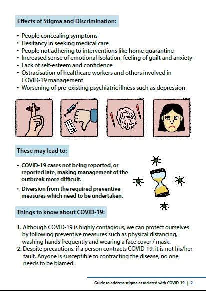 MHFW::Guide to address stigma associated with COVID-19