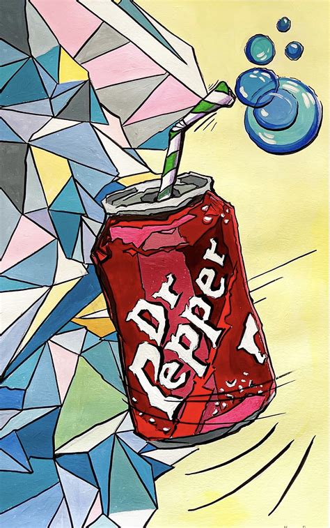 Dr Pepper Pop Art Acrylic Painting Custom Painting From Photo - Etsy