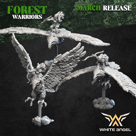 Acheter White Angel Miniatures - Forest Warriors - Forest Eagle Rider ...