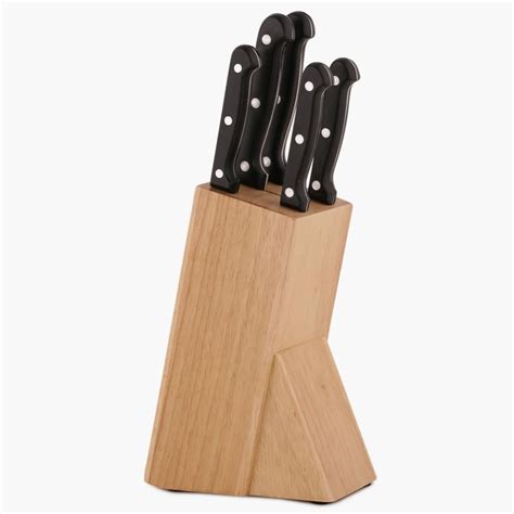 Buy SCHEFFIELD Knife Set With Wooden Block- Set Of 6 from Home Centre ...