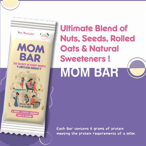 Jus Amazin MOM Bar (40g x 4) | Pack of 4 | Developed for Active Women