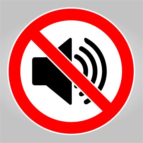 Do not make a loud noise. No speaker. No sound icon 3610798 Vector Art ...
