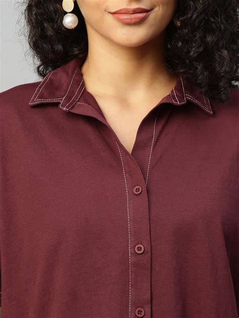 Buy Now Chemistry Cotton Jersey Oversized Cropped Shirt