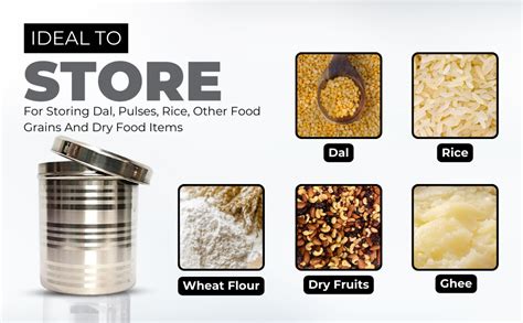 Buy Shopsidex Stainless Steel Container - 5 Litre, 1 Piece, Silver ...