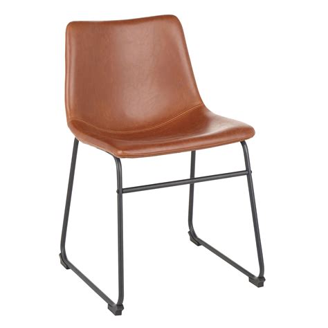 Add Drake Modern Industrial Dining Chair, Cognac Premium to your ...