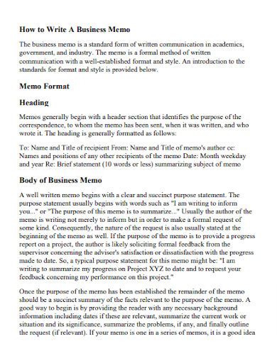 Image result for Basic Memo Format