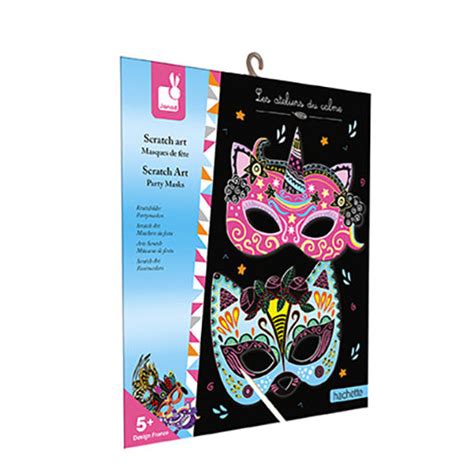 Janod Scratch Art Party Masks | Les Petits - Les Petits