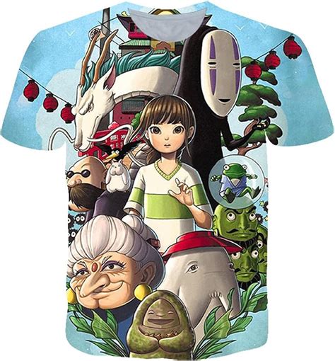 DIANZIKEJI T-Shirt Hayao Miyazaki T-Shirt Streetwear Anime Japonais ...