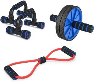 LIVOX Abs Roller, Push UP Bar, Chest Expander Rope (Fitness combo) home ...