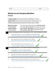 Image result for Identifying Modifiers Worksheet