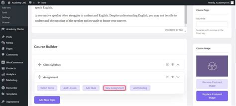 Image result for LMS Creating an Assignment Profile