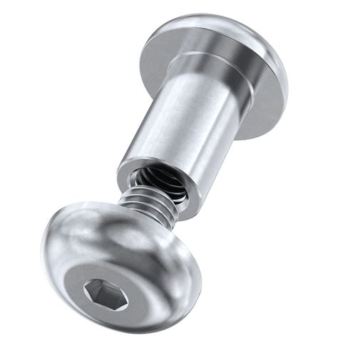 Buy M6 x 30mm Socket Button Head Barrel Nuts (With Screw) - Stainless ...