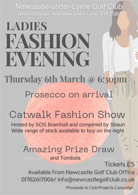 Newcastle under Lyme Golf Club SOS Fashion Show , Newcastle under Lyme ...