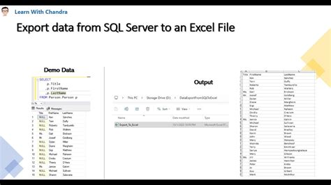 Image result for Export Data From SQL Server to Excel