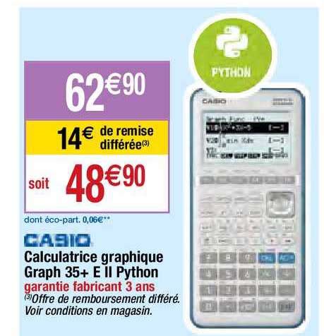 Python Casio Graph 35 E 的图像结果