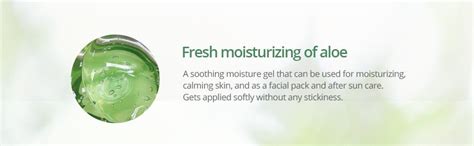 The Face Shop Non-Sticky Transparent 3 in 1 Aloe Fresh Soothing gel for ...