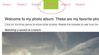 Image result for HTML Highlight a Link