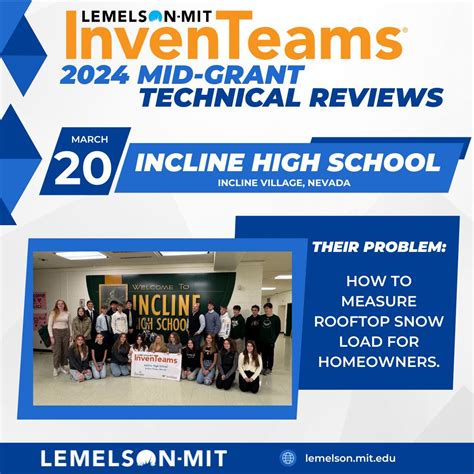 Take 2 🎬 The Incline High School InvenTeam will be hosting a Mid-Grant ...