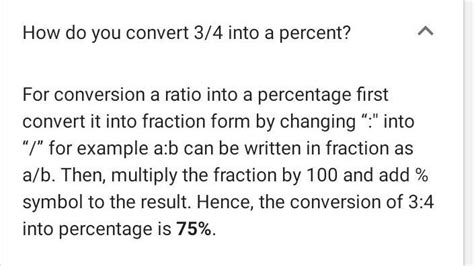 convert the following fractions into percentage forms 3/4×100 - Brainly.in