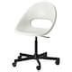 LOBERGET / MALSKÄR swivel chair, white/black - IKEA