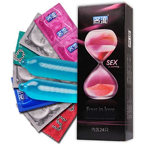 Generic 24 Pcs G Small Condom 4 Types G-spot Stimulation Condoms for ...