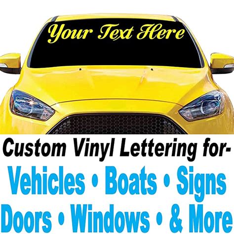 Buy 1060 Graphics 4" high Custom Vinyl Lettering (Make Your OWN) Car ...