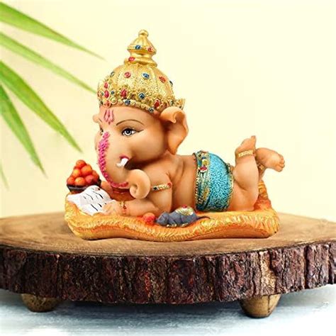 Buy ARTISANS ALLEY Resin Cute Bal Ganesha Decorative Statue for Home ...