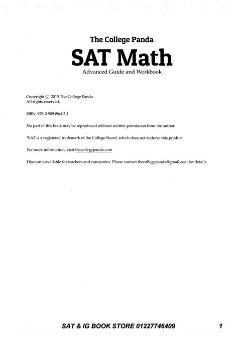 SOLUTION: The college panda sat math - Studypool