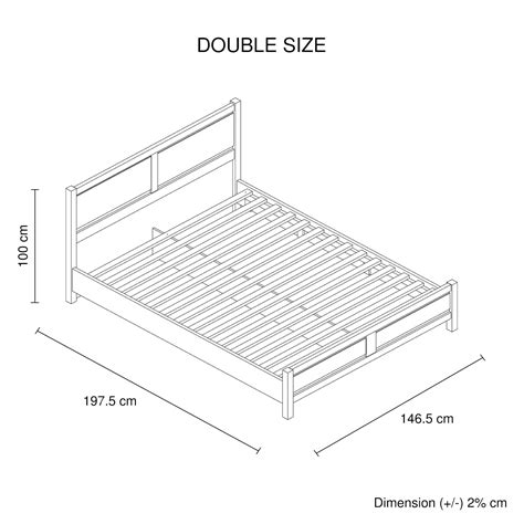 Double Size Bed Frame Dimensions at Beverly Marone blog