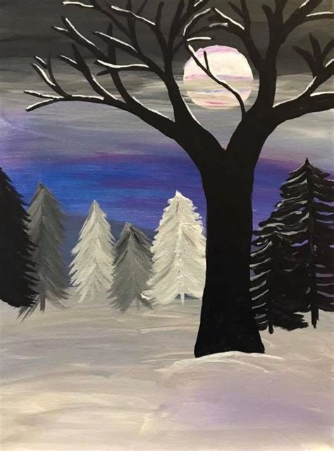 Winter tree sip and paint, West Main St Winery, Brewery & Cider House ...
