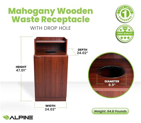 Alpine Restaurant Trash Bin Cabinet – Commercial Trash Can Garbage ...