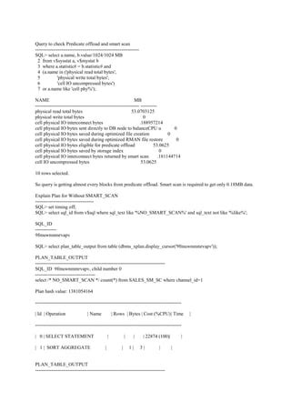 Image result for Exadata SmartScan
