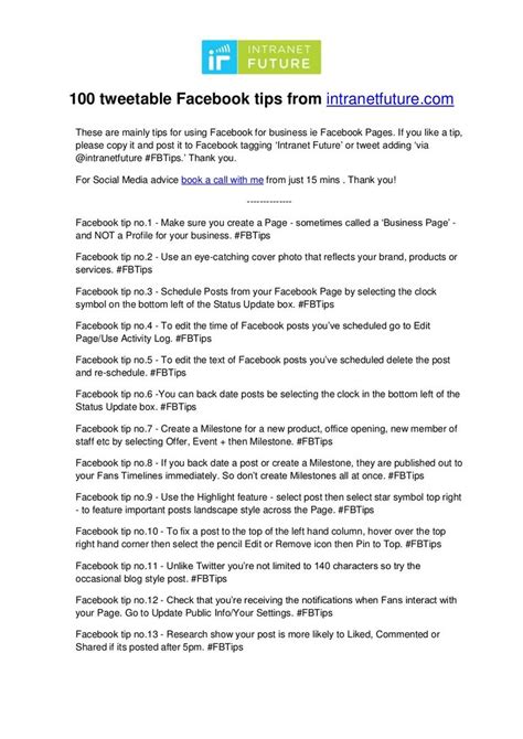 Image result for Facebook Page Tips