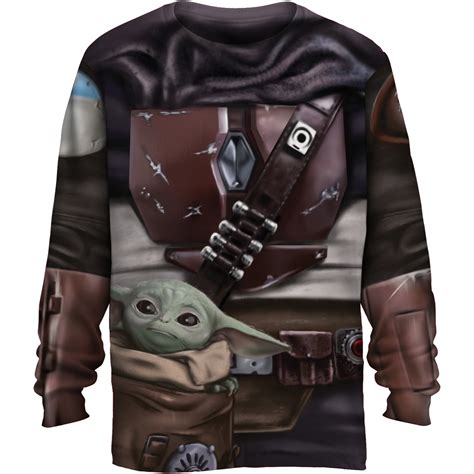 Star Wars The Mandalorian Baby Yoda Halloween Costume T-shirt - Walmart.com