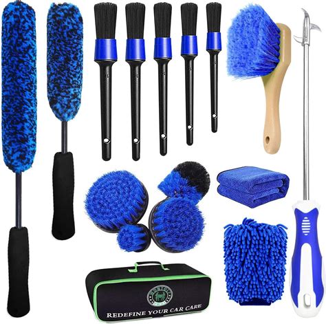 Amazon.com: Wontolf 16Pcs Wheel Tire Brush Kit, Car Wash Brushes, Car ...