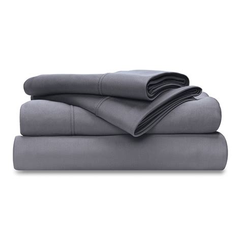 Wicked Sheets Wicking + Cooling Bed Sheet Set // Cool Gray (Twin ...