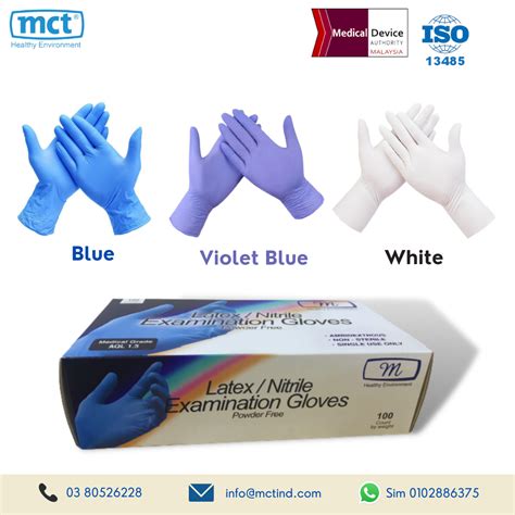 Nitrile Examination Glove Powder Free Disposable *MDA certified* - MCT ...