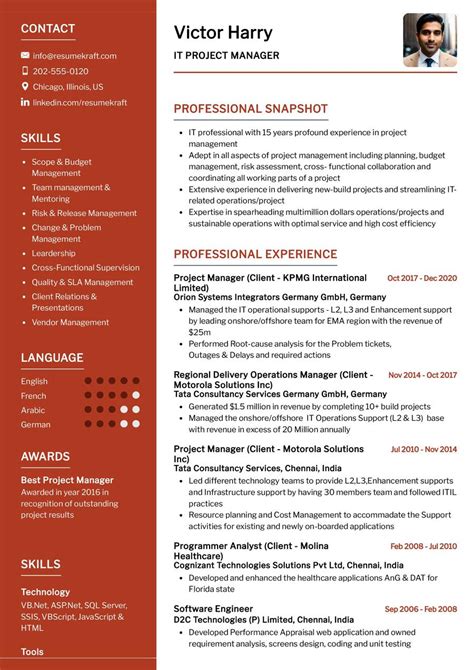 Image result for Operations Project Manager CV