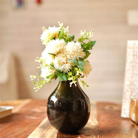 Metal Bud Flower Vase, Antique Brass- 6.1''