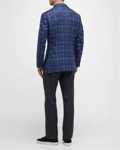 Peter Millar Men's Nags Plaid Soft Sport Coat | Neiman Marcus