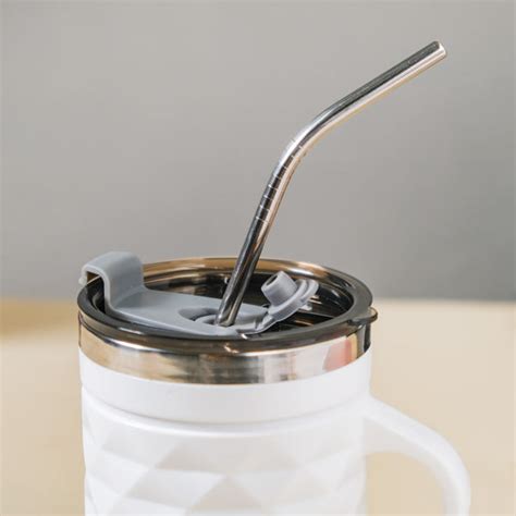 Stainless Steel Travel Mug White 400ml Online - Premium Coffee Mug ...