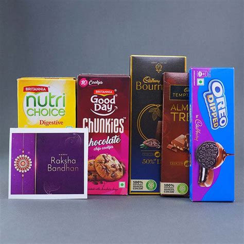 Send Set of 5 Designer Rakhis with Chocolates Gift Pack Next Day ...