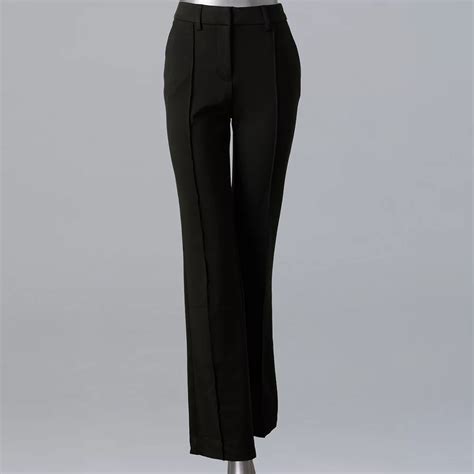 Women's Simply Vera Vera Wang Stretch Knit High Rise Flare Pants