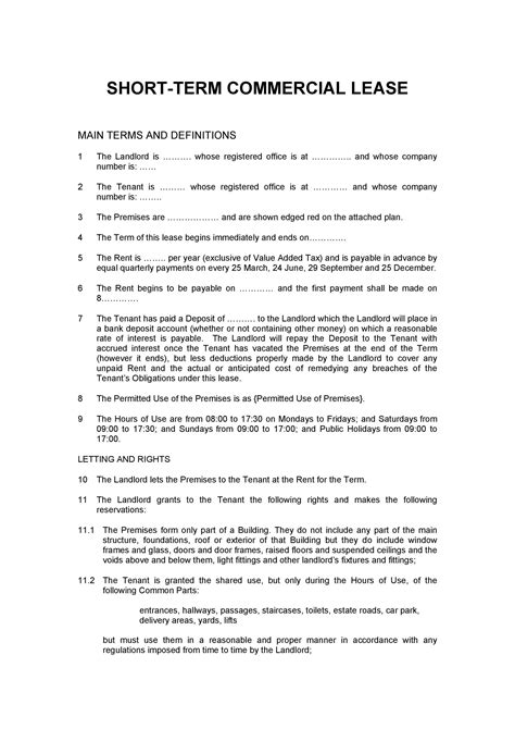 27 Free Commercial Lease Agreement Templates ᐅ TemplateLab