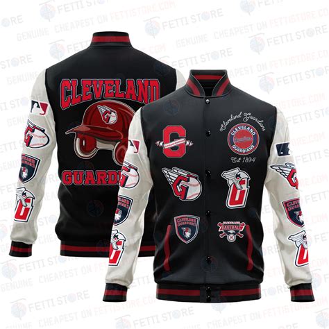 Cleveland Guardians Major League Baseball AOP Varsity Jacket - Sports ...
