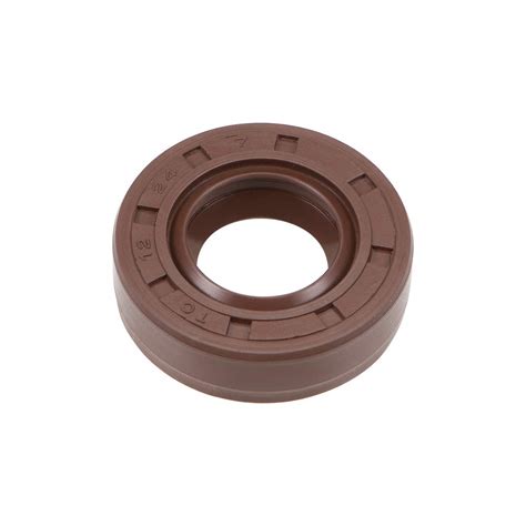 uxcell Oil Seal 12mm Inner Dia 24mm OD 7mm Thick Fluorine Rubber Double ...