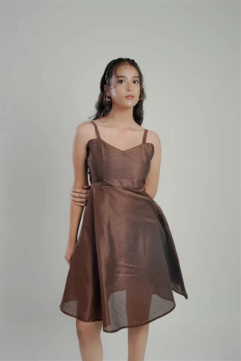 Mocha muse A line dress – Streiq - Uniquely You
